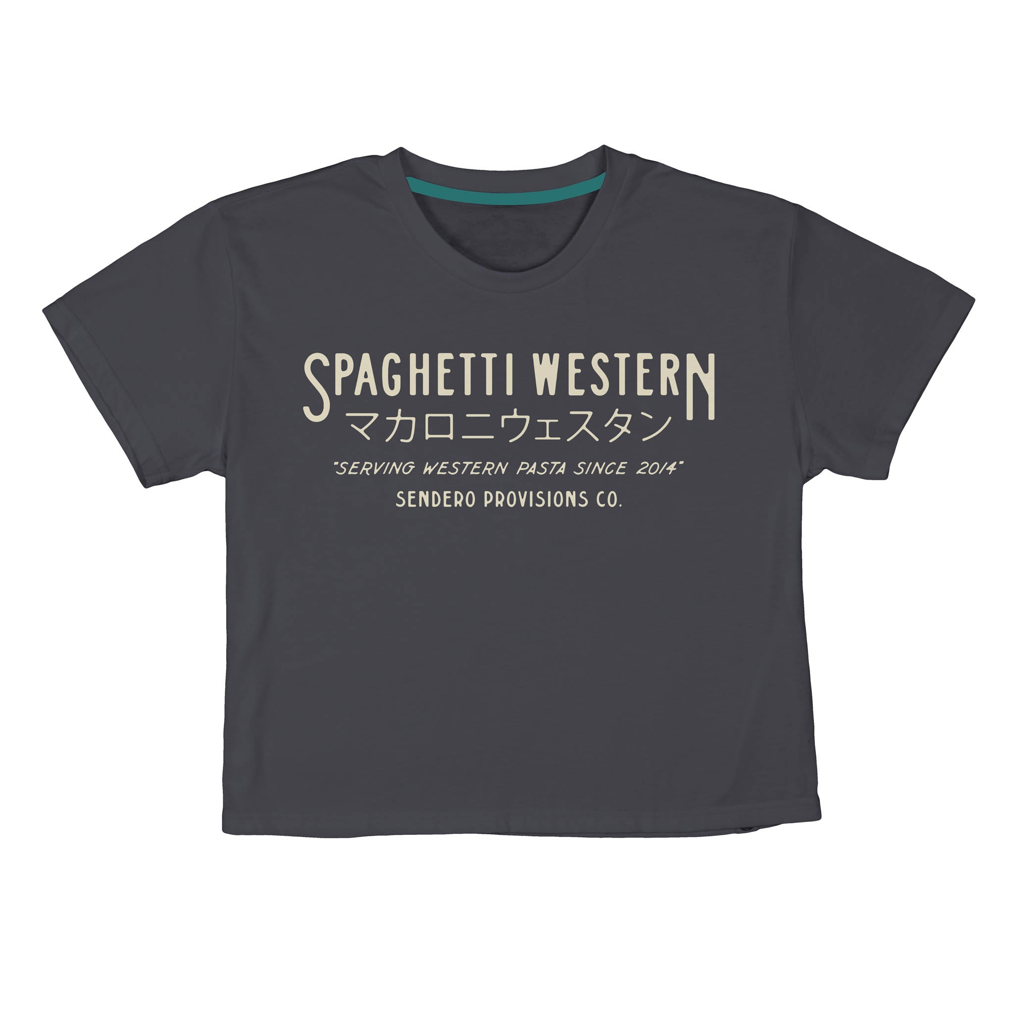 Spaghetti Western Boxy Tee - Vintage Black