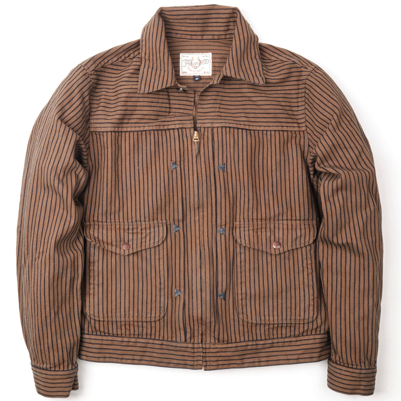 CD-4 BROWN HERRINGBONE