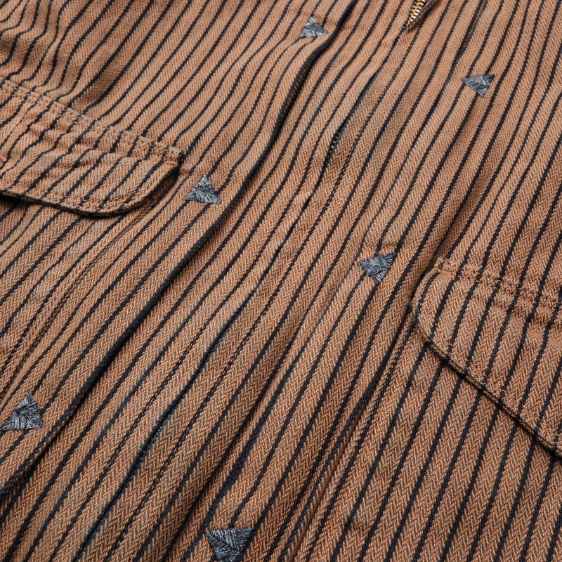 CD-4 BROWN HERRINGBONE