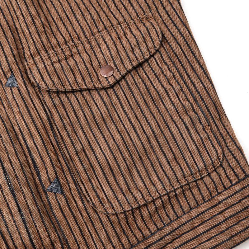 CD-4 BROWN HERRINGBONE