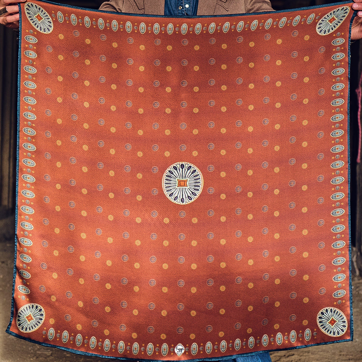 SAN MIGUEL - LONG TALL SCARF - RUST