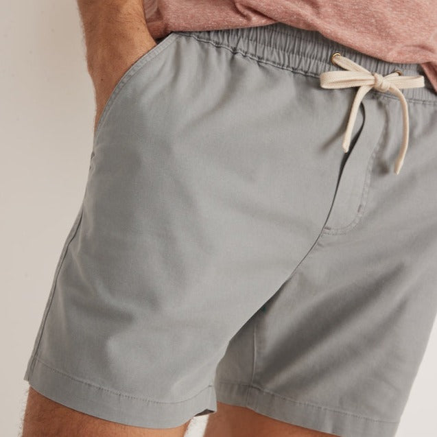 5" Saturday Canvas Short in Light Grey