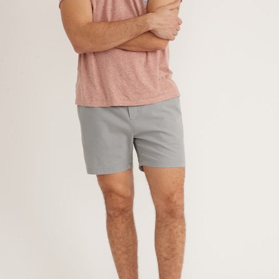 5" Saturday Canvas Short in Light Grey