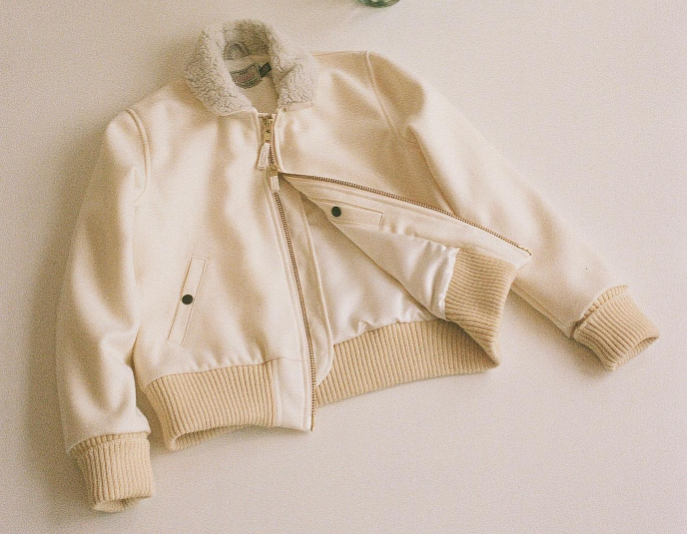 Women's Flyer's Club Jacket - Pearl/Off White