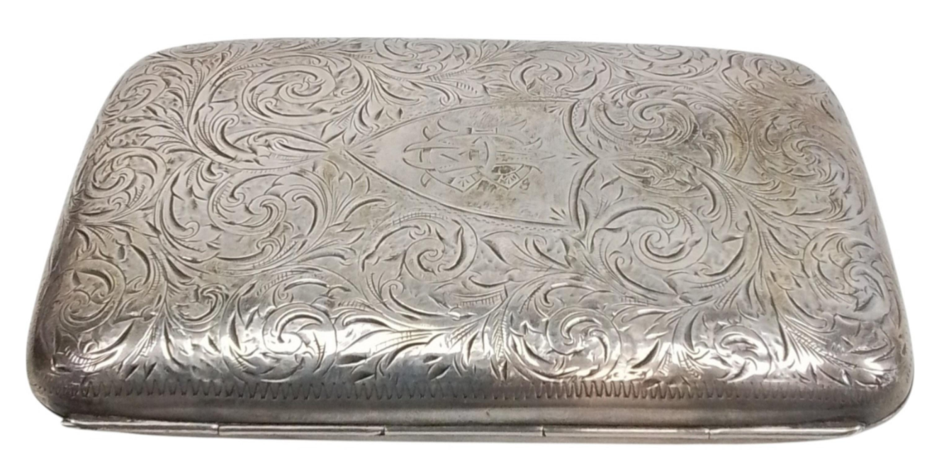 Antique Joseph Gloster Sterling Silver Cigarette Case