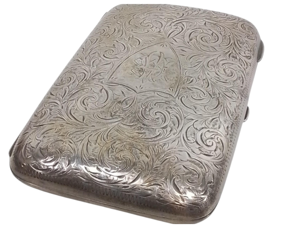 Antique Joseph Gloster Sterling Silver Cigarette Case
