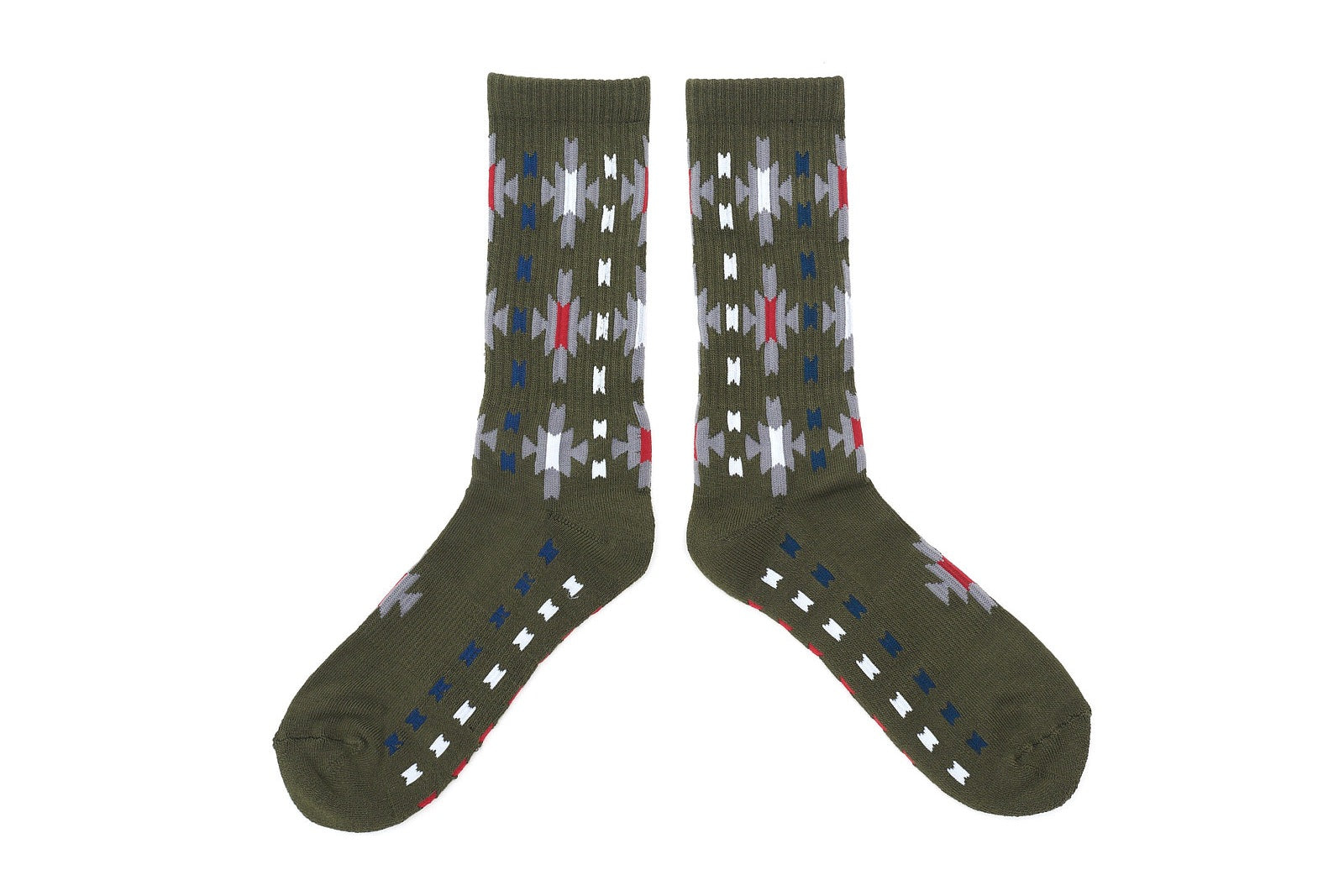 SUN BURST Socks - Olive