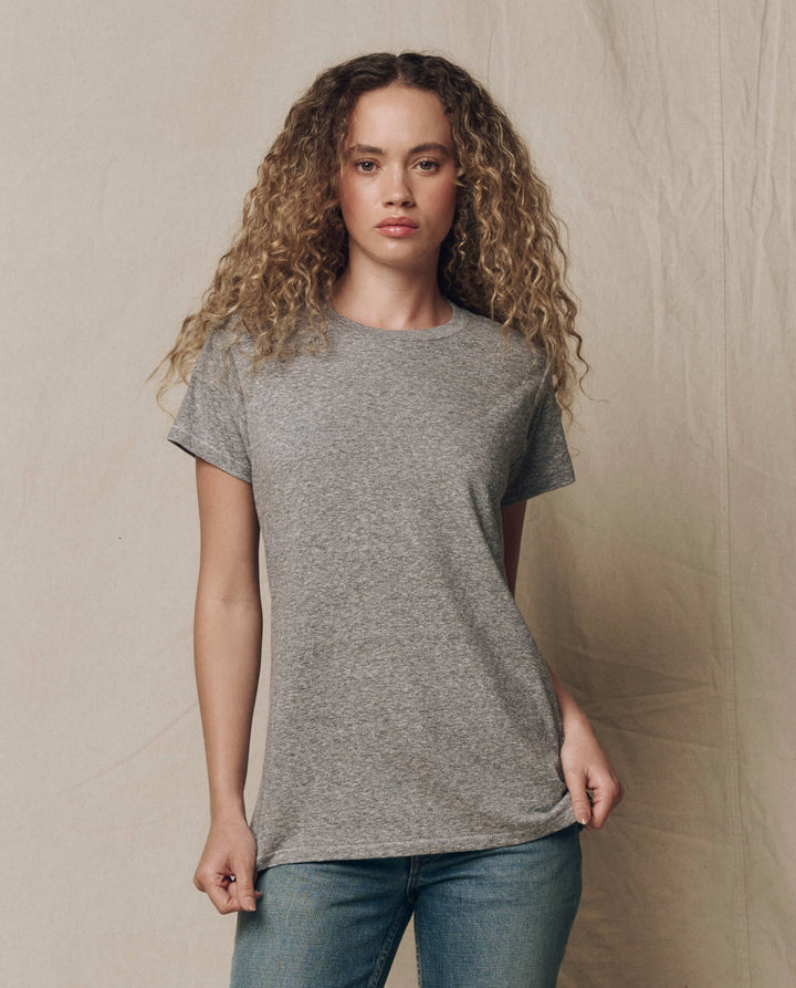 The Slim Tee. Heather Grey.