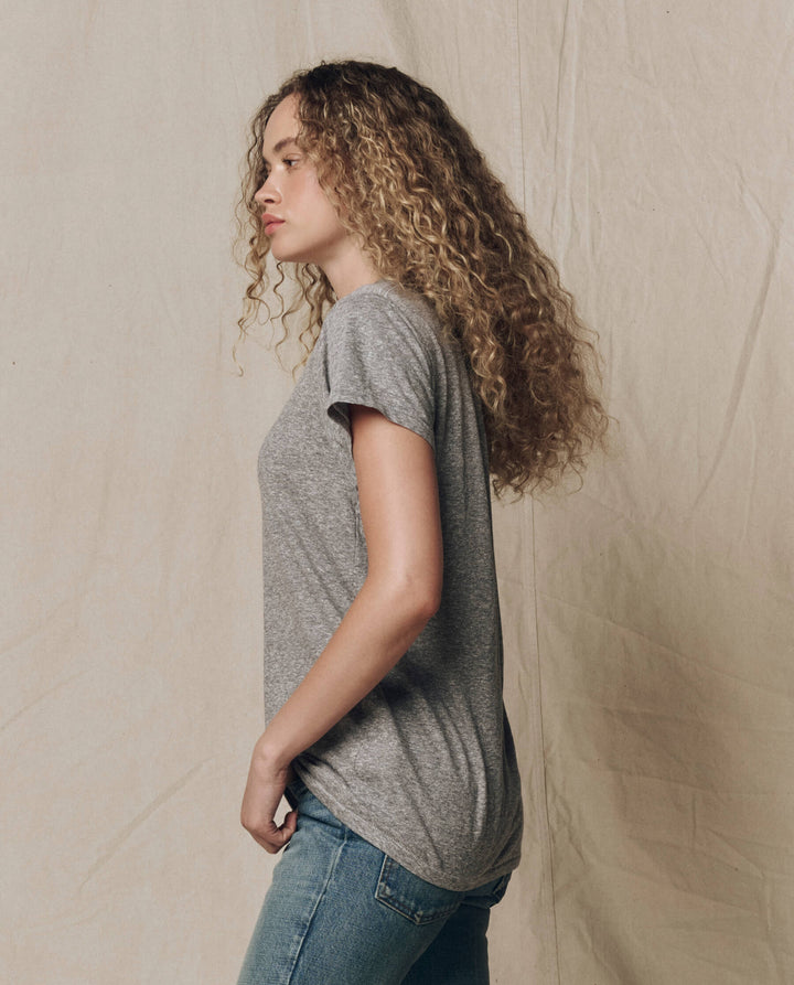 The Slim Tee. Heather Grey.