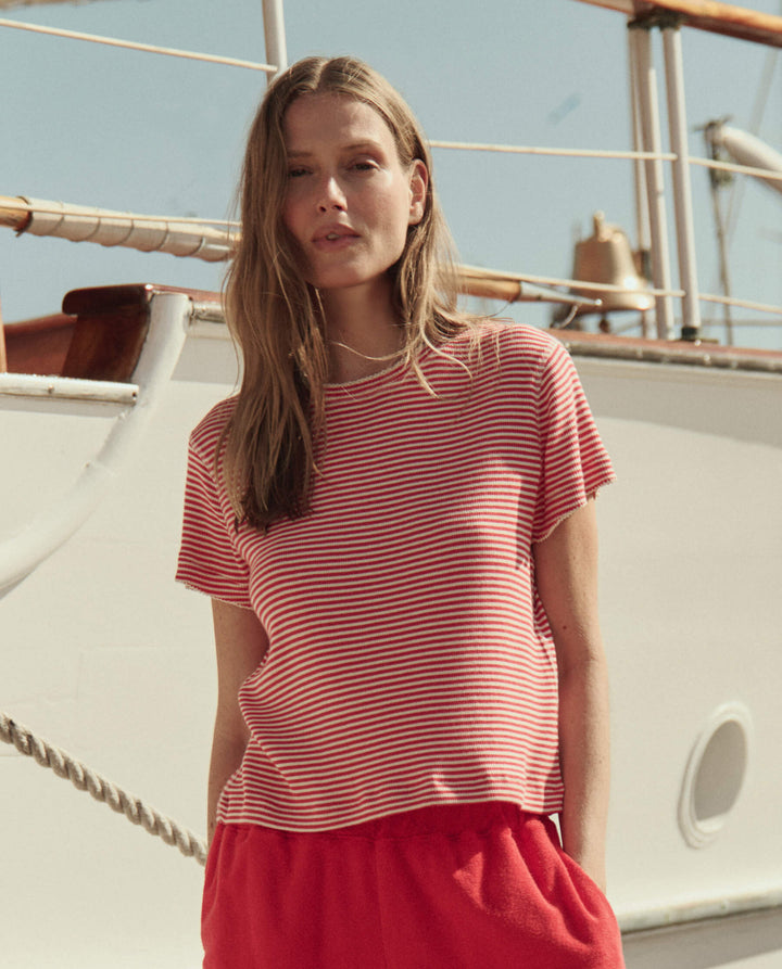 The Little Tee. Pimento Stripe.