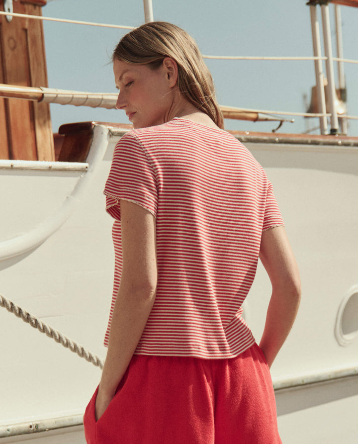 The Little Tee. Pimento Stripe.