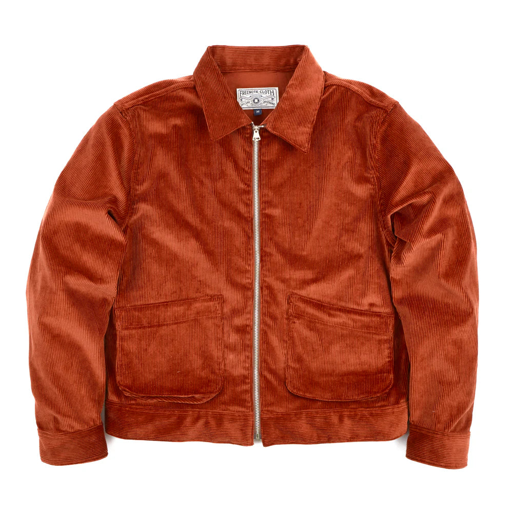 Meeks Jacket Terracotta Corduroy