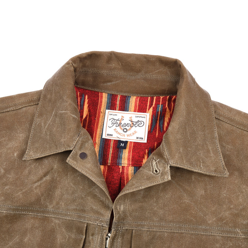 FARO JACKET 10 OUNCE TOBACCO WAXED CANVAS