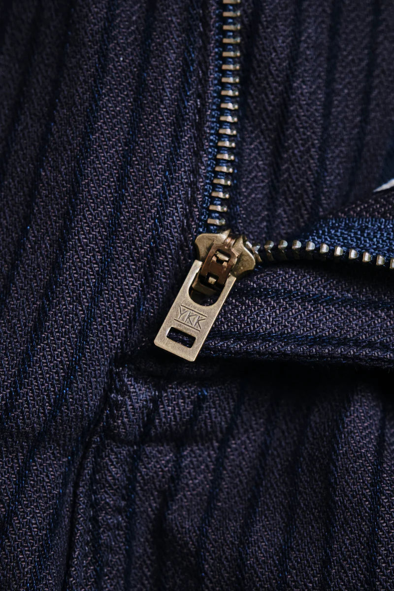 DECK PANT - INDIGO HERRINGBONE DOBBY