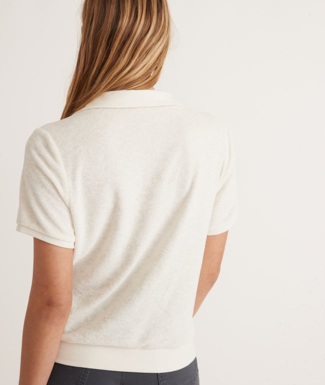 Vintage Terry Polo in Antique White
