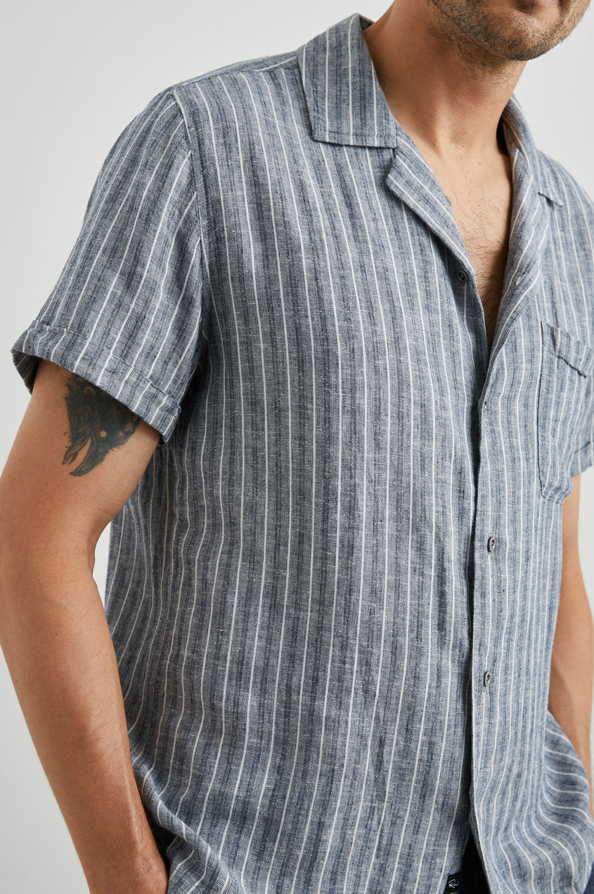 Waimea Shirt - Ocean Mist Stripe