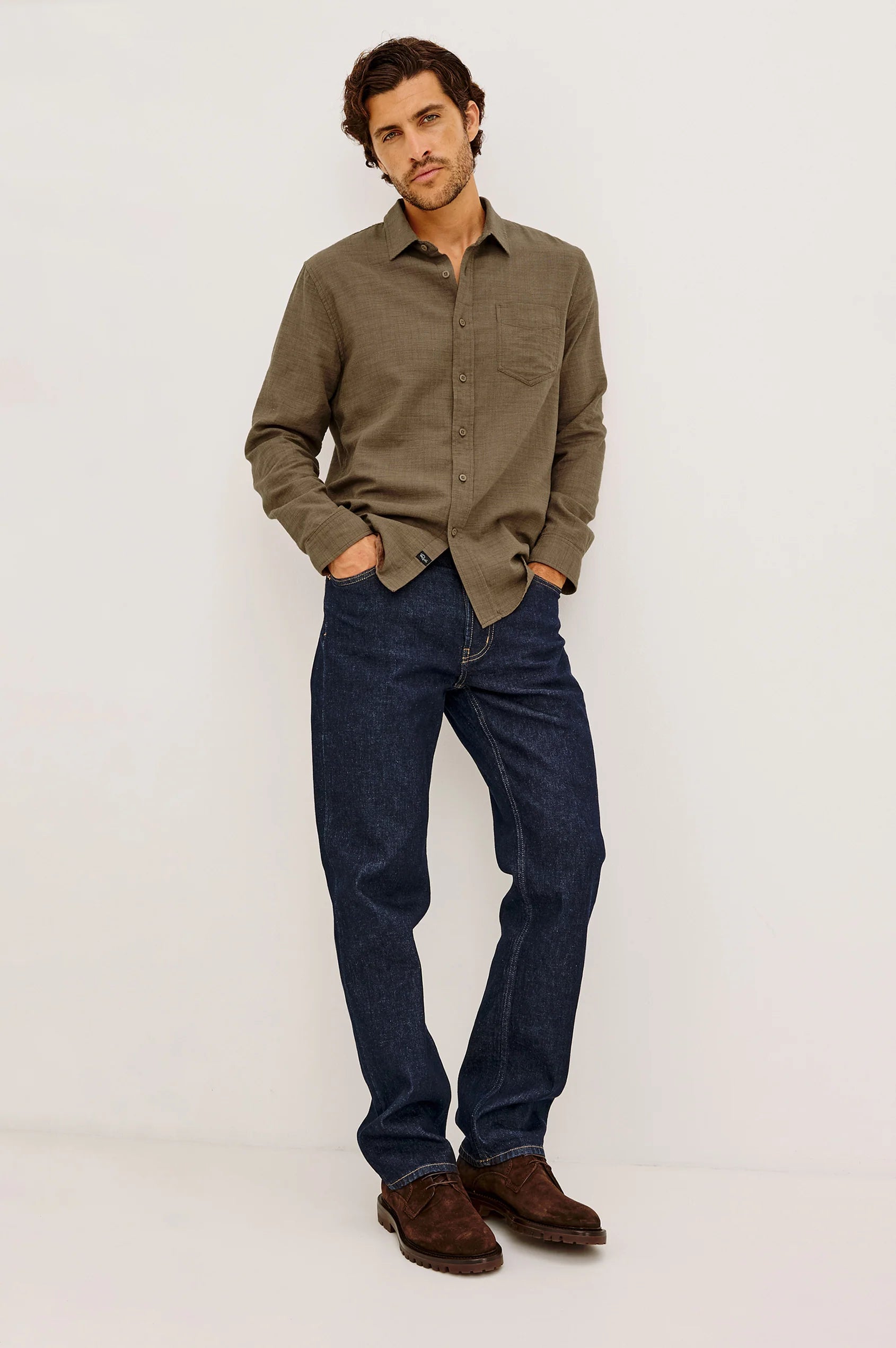 Wyatt Shirt - Espresso Etch