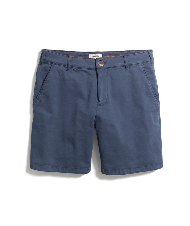 7" Stretch Twill Chino Short in Navy
