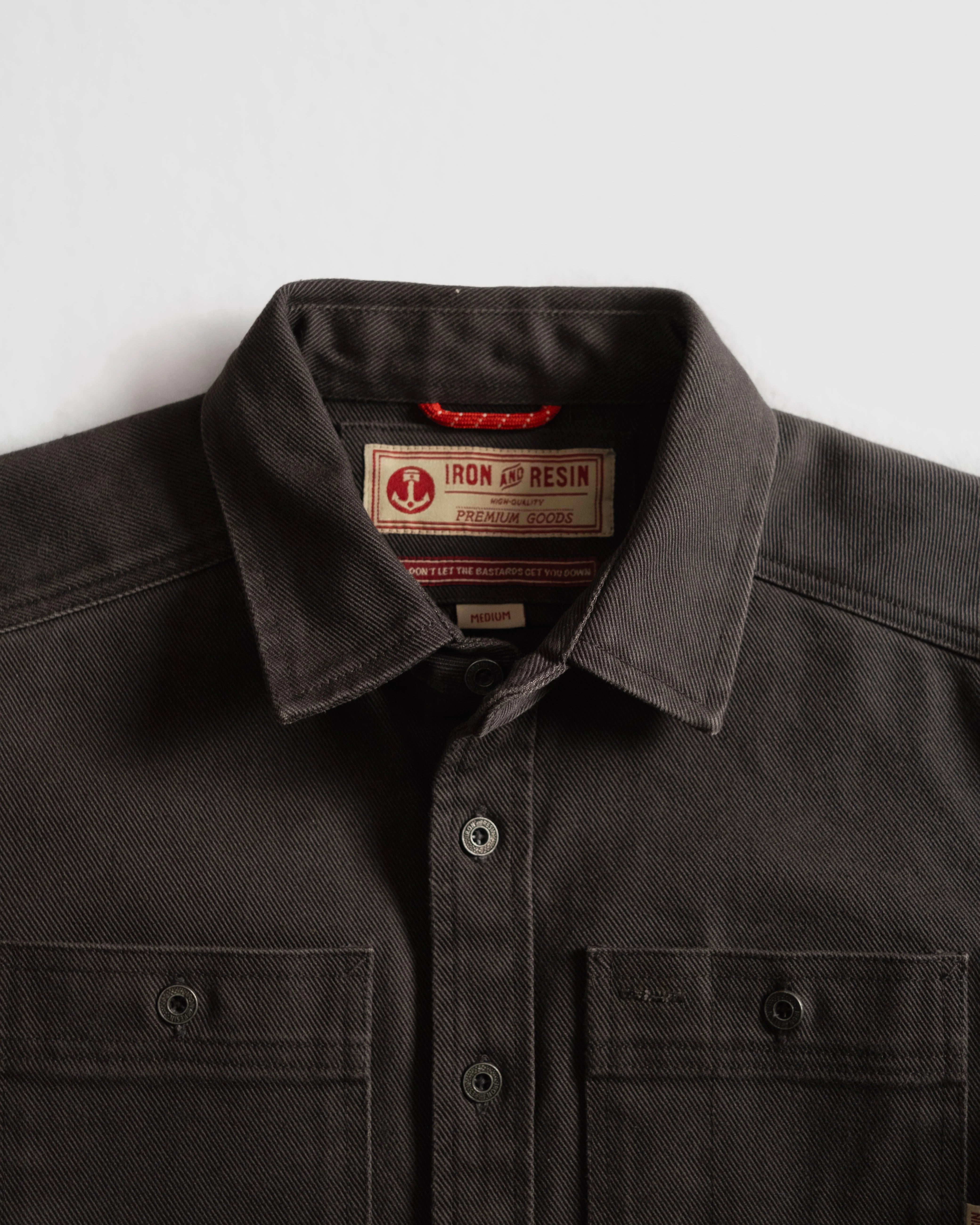 Workshop Heavy Twill Shirt - Charcoal