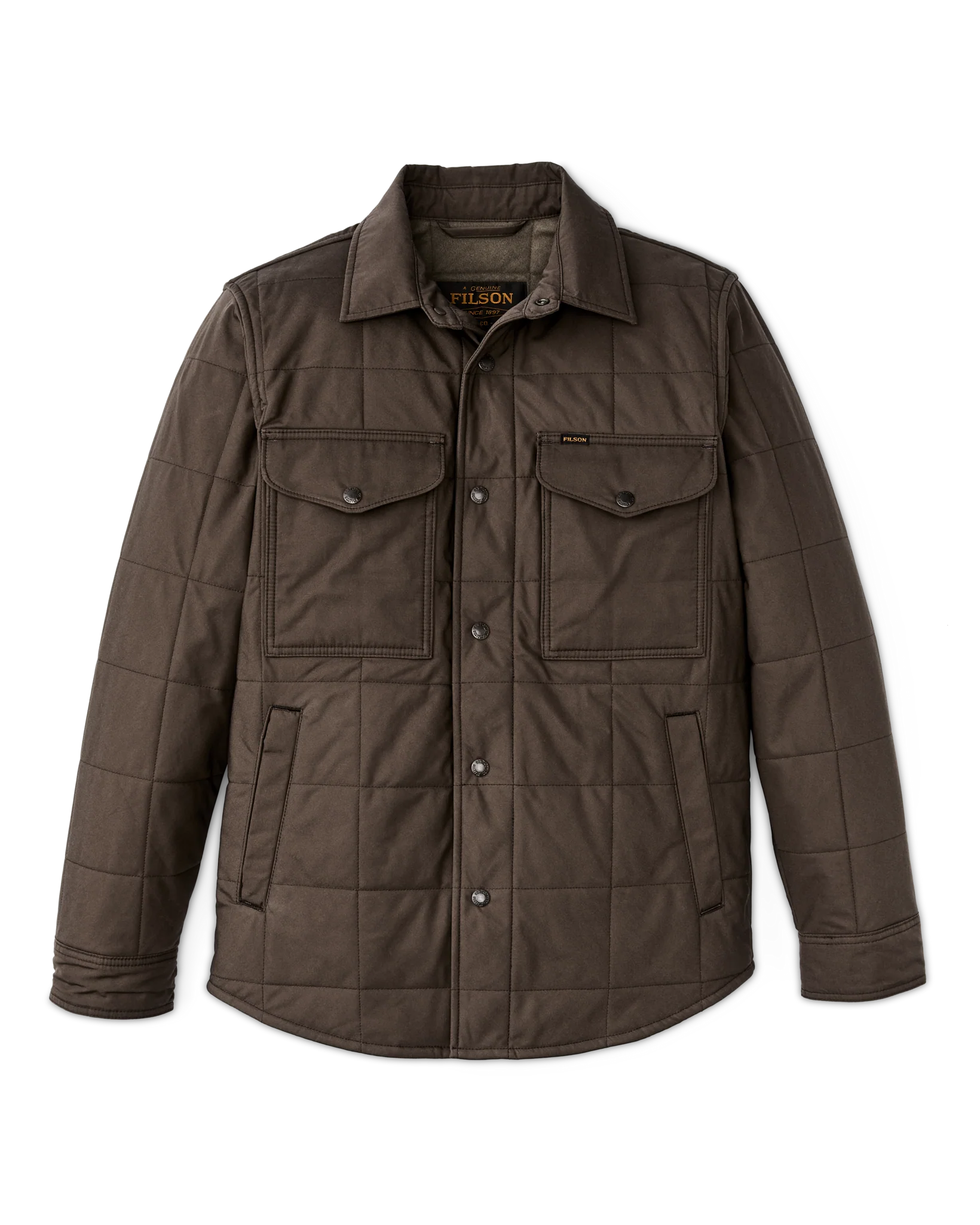 Cover Cloth Quilted Jac-shirt - Slate Black