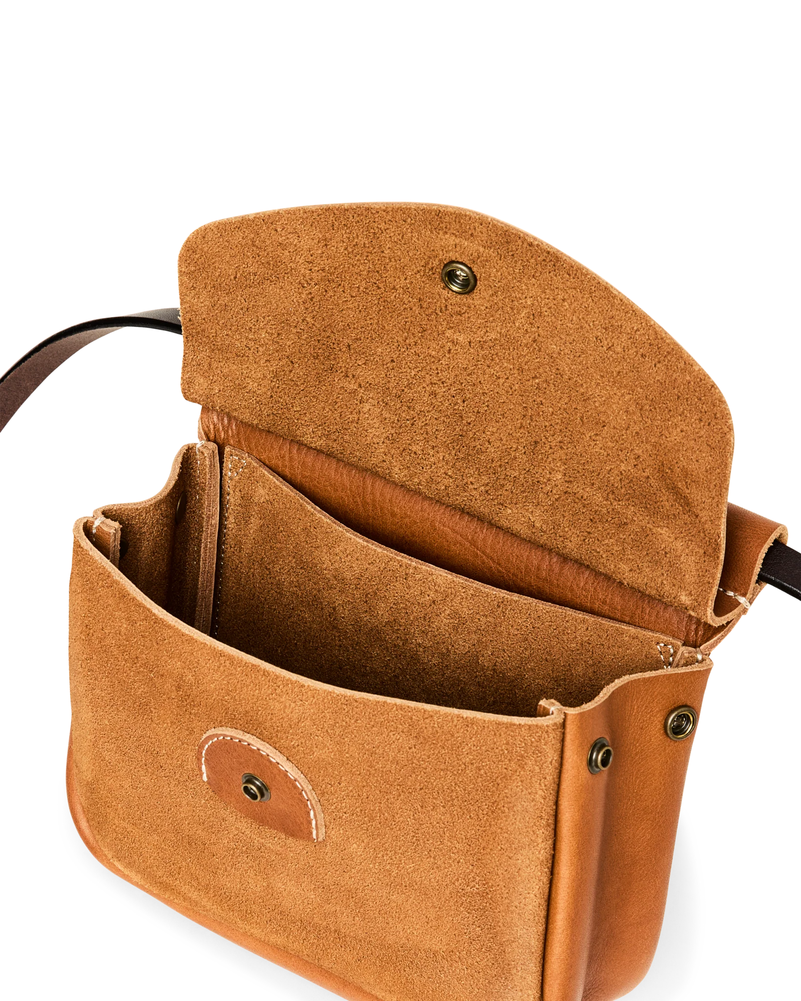 Suede Leather Convertible Field Bag