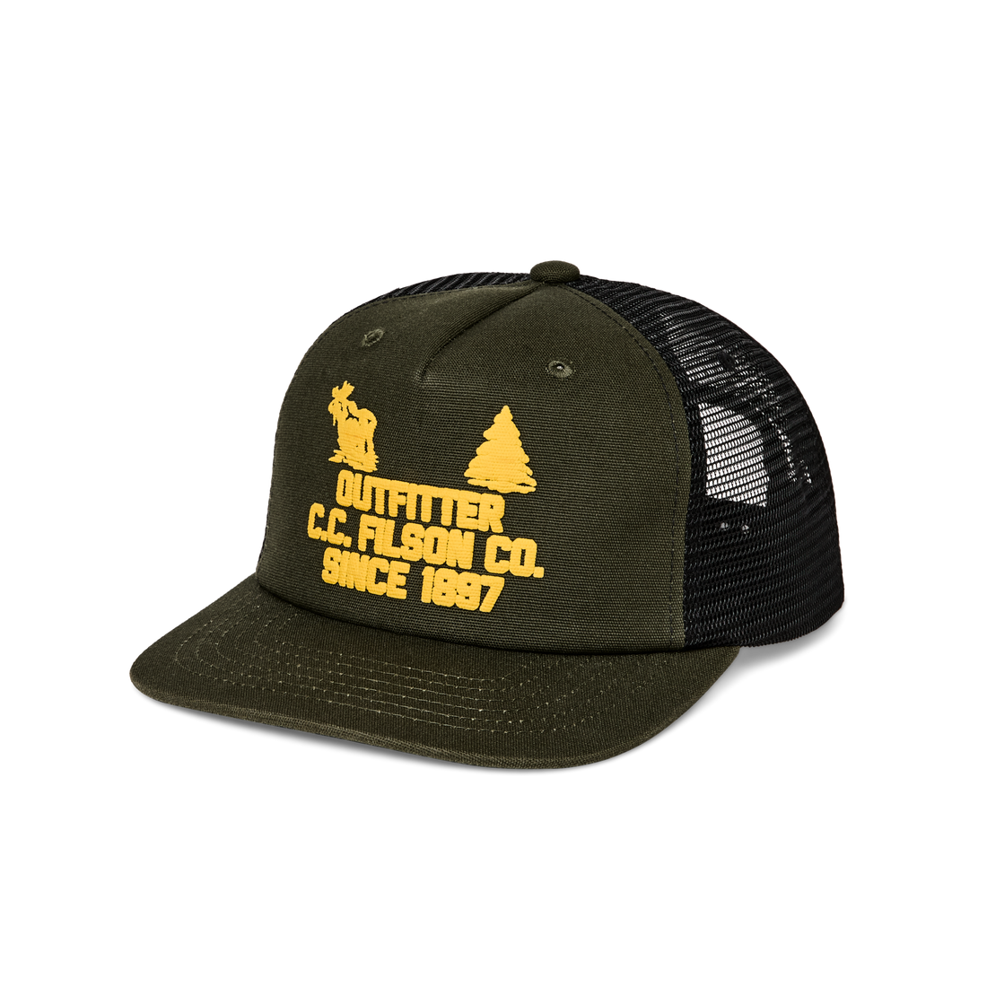 TRUCKER MESH HAT -  LODEN GREEN / OUTFITTER