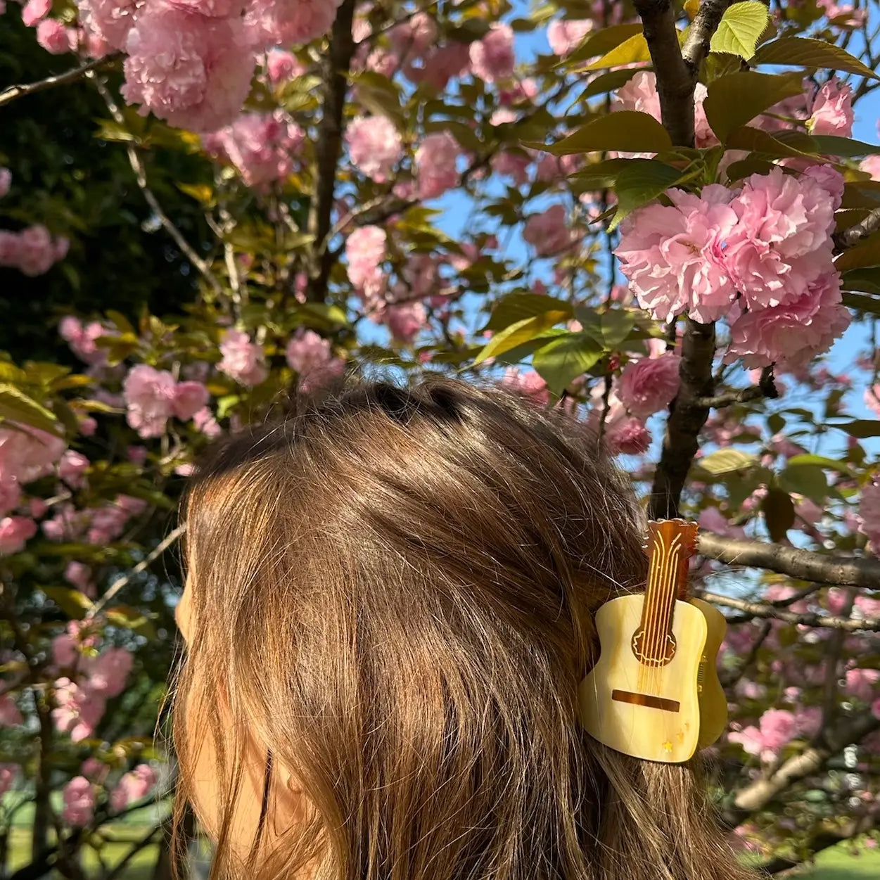 Hand-Painted Guitar Claw Hair Clip | Eco-Friendly