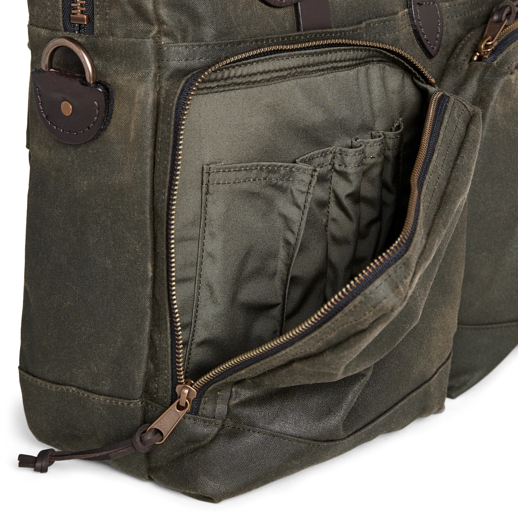 24 Hour Tin Cloth Briefcase - Otter Green