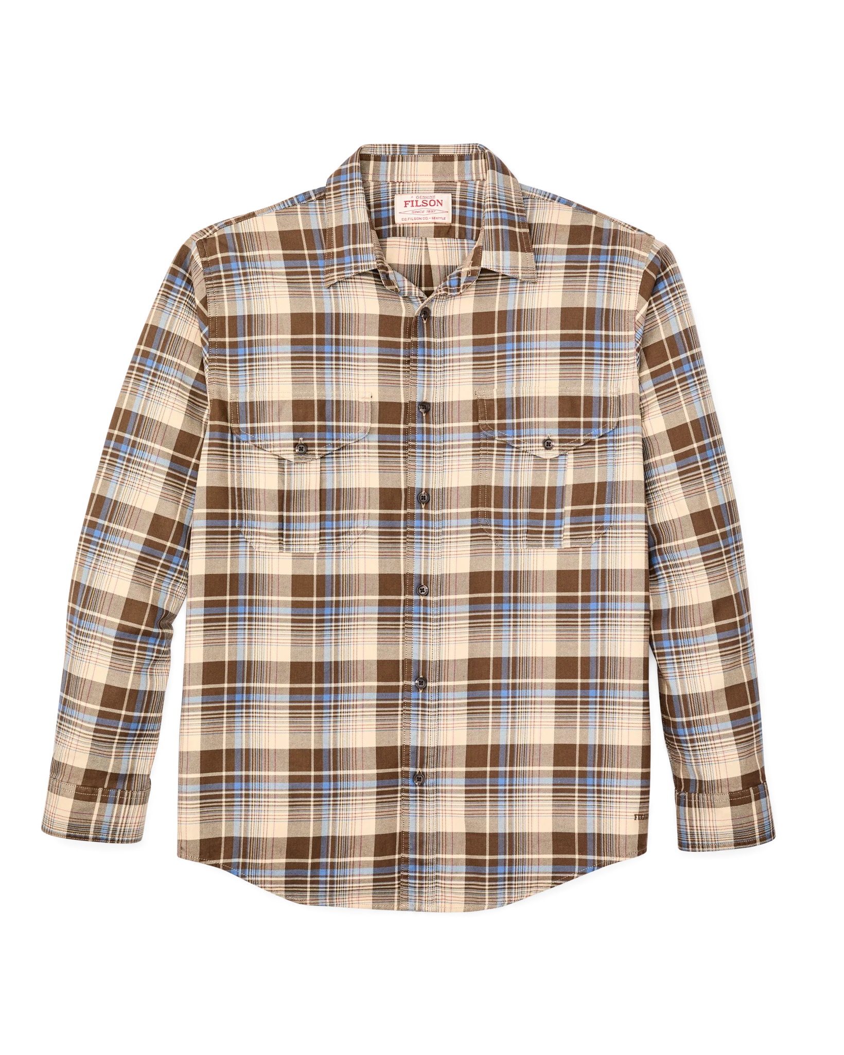 Lightweight Alaskan Guide Shirt - Cream / Multi Plaid