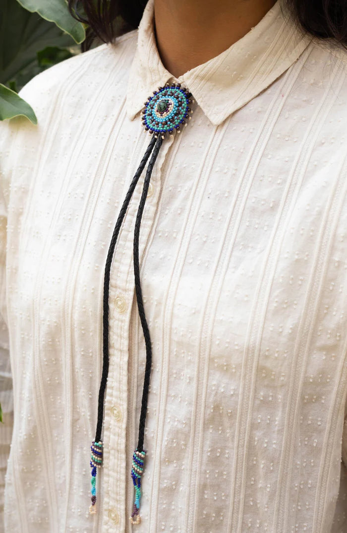 Handmade Beaded Bolo Tie