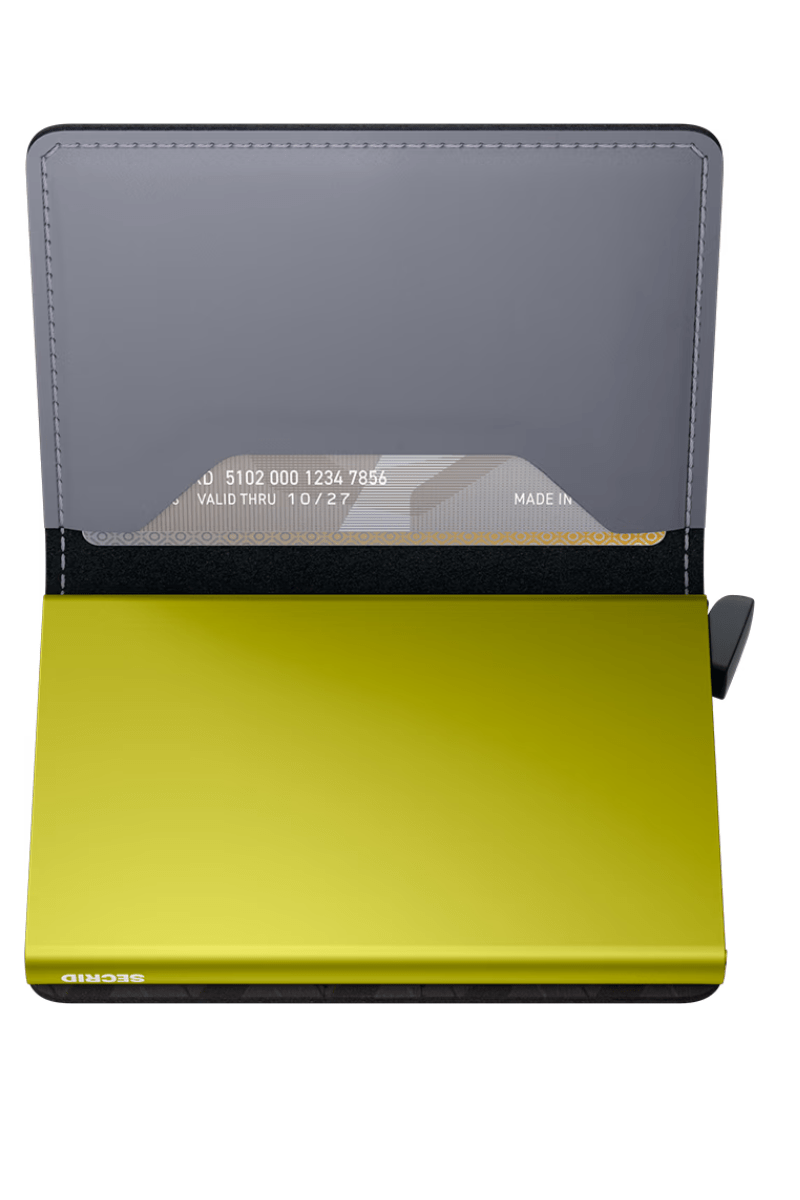 Slimwallet - Matte Grey & Lime