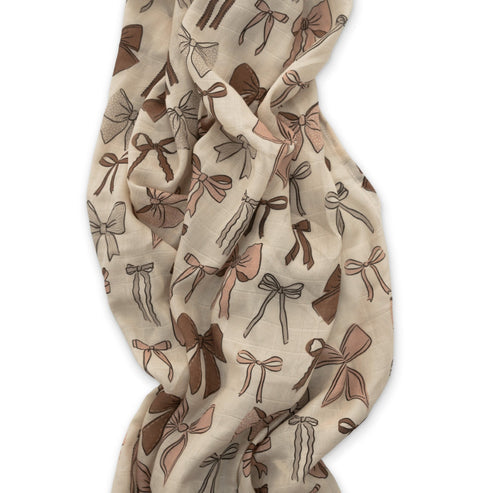 Bows Muslin Blanket