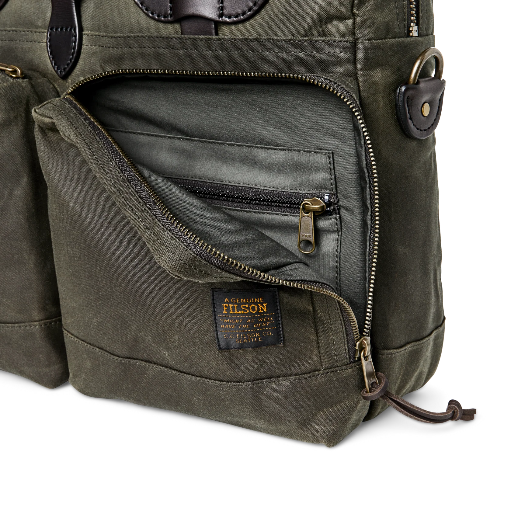 24 Hour Tin Cloth Briefcase - Otter Green