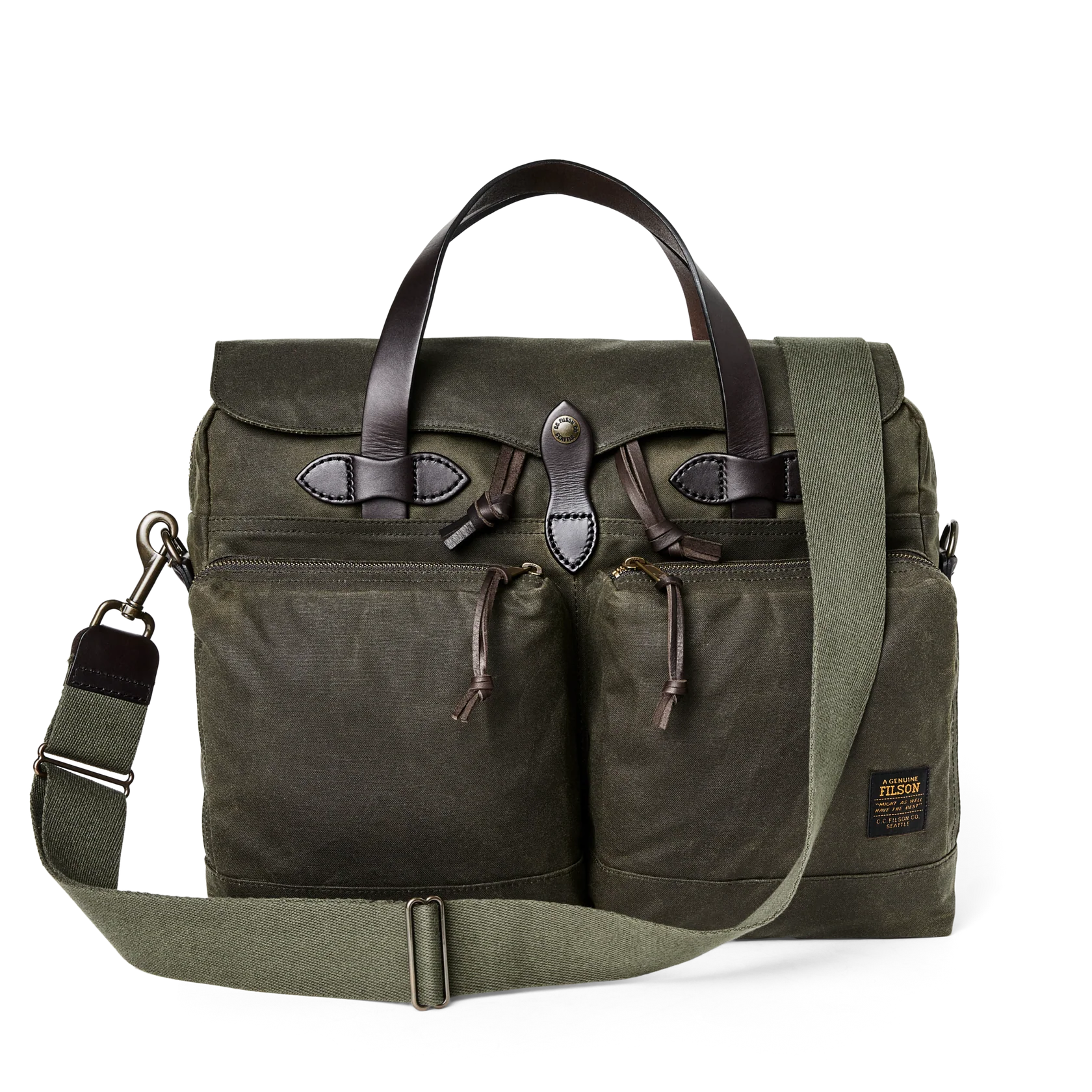 24 Hour Tin Cloth Briefcase - Otter Green