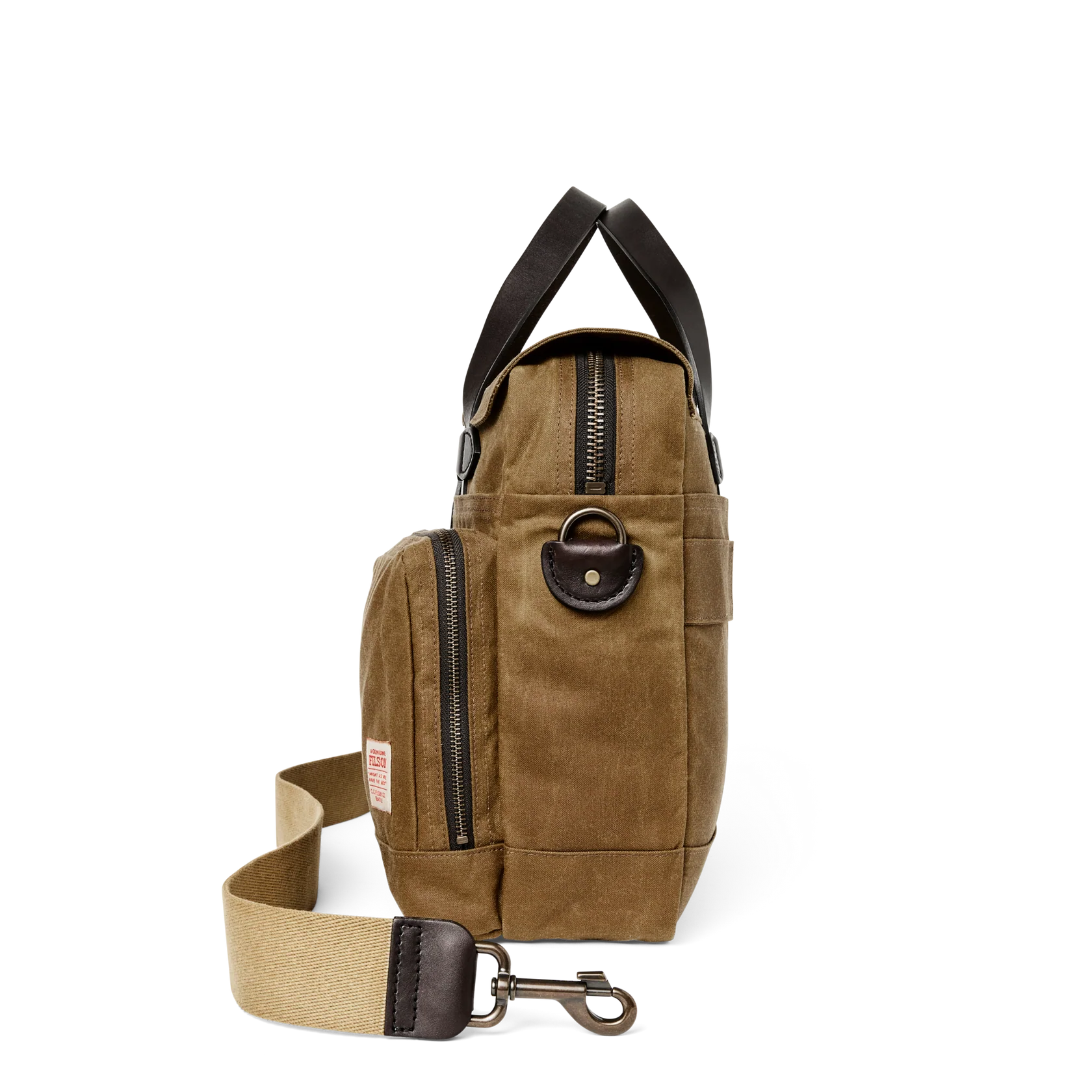 24 Hour Tin Cloth Briefcase - Dark Tan