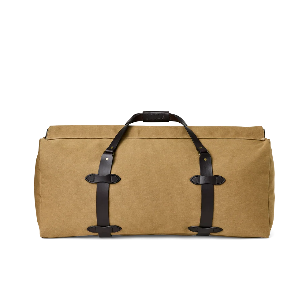 LARGE RUGGED TWILL DUFFLE - Tan