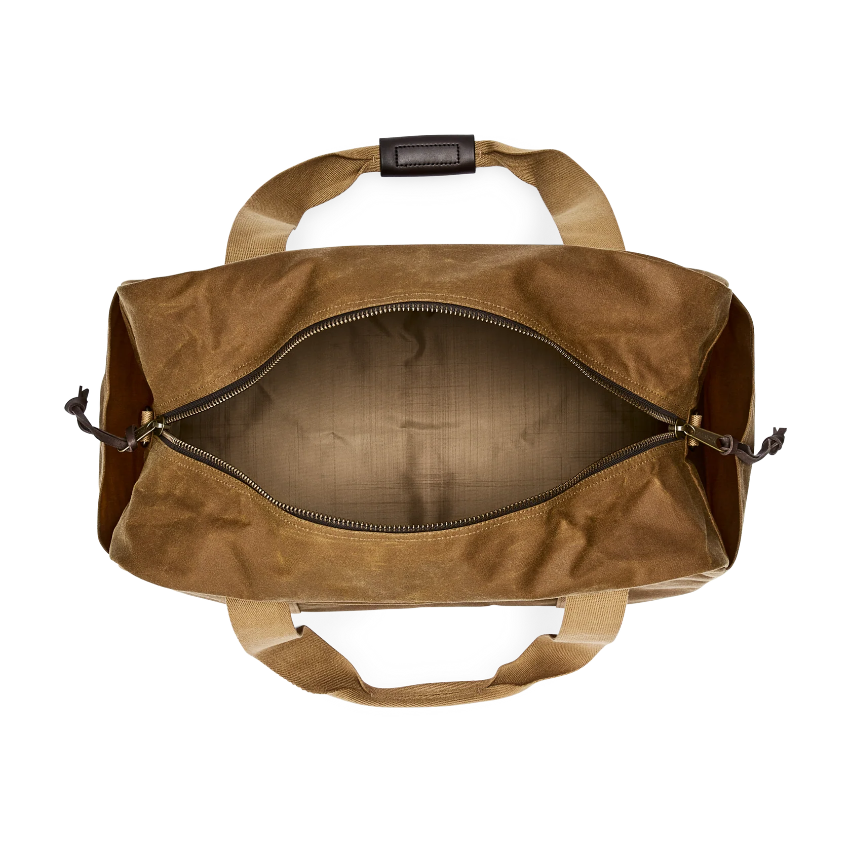MEDIUM TIN CLOTH DUFFLE BAG - DARK TAN