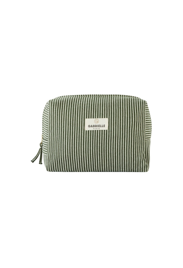 Quartz Stripes Cotton Toiletry Bag