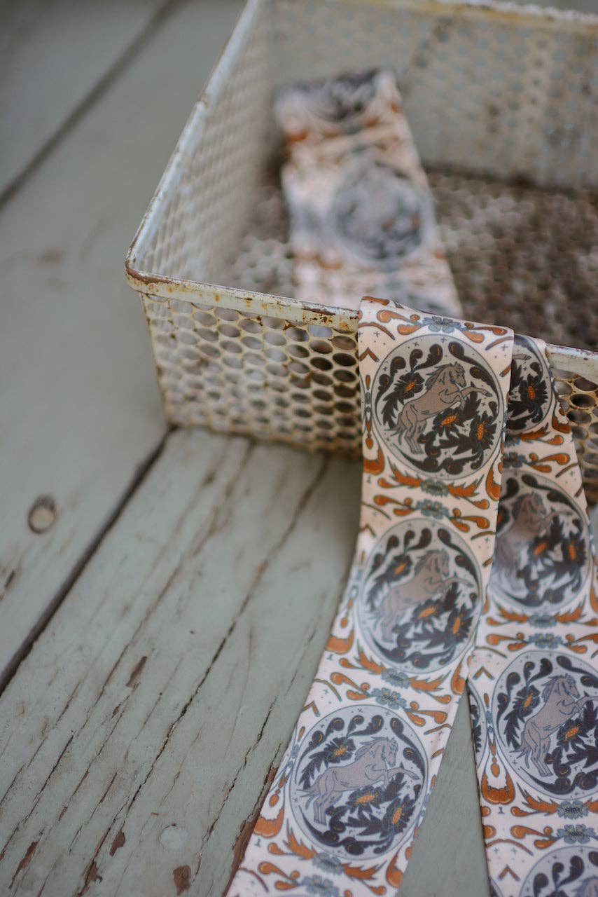 Bloomin' Bronc Western Cowgirl Silk Twilly