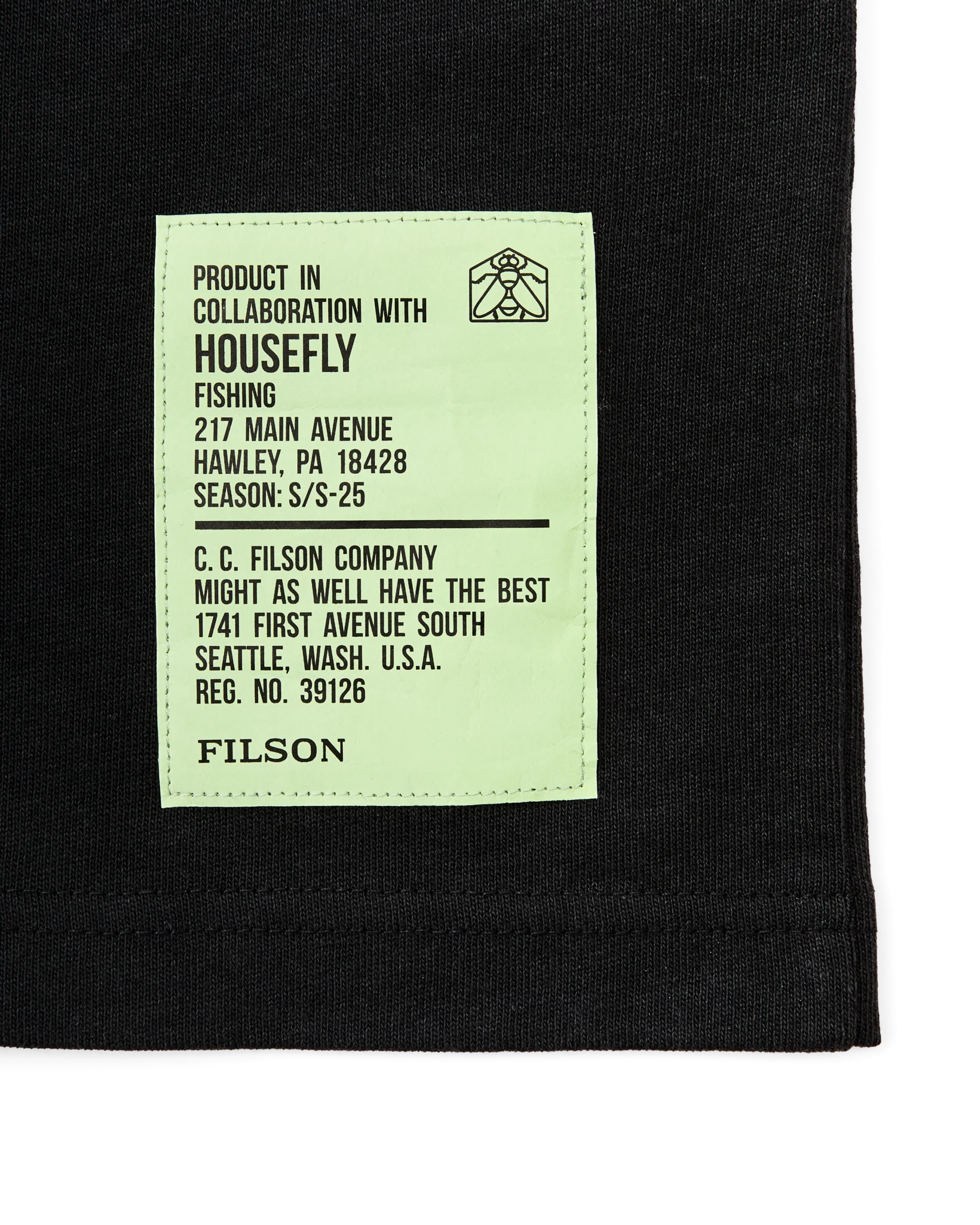 FILSON X HOUSEFLY FRONTIER GRAPHIC T-SHIRT - BLACK/WHITE