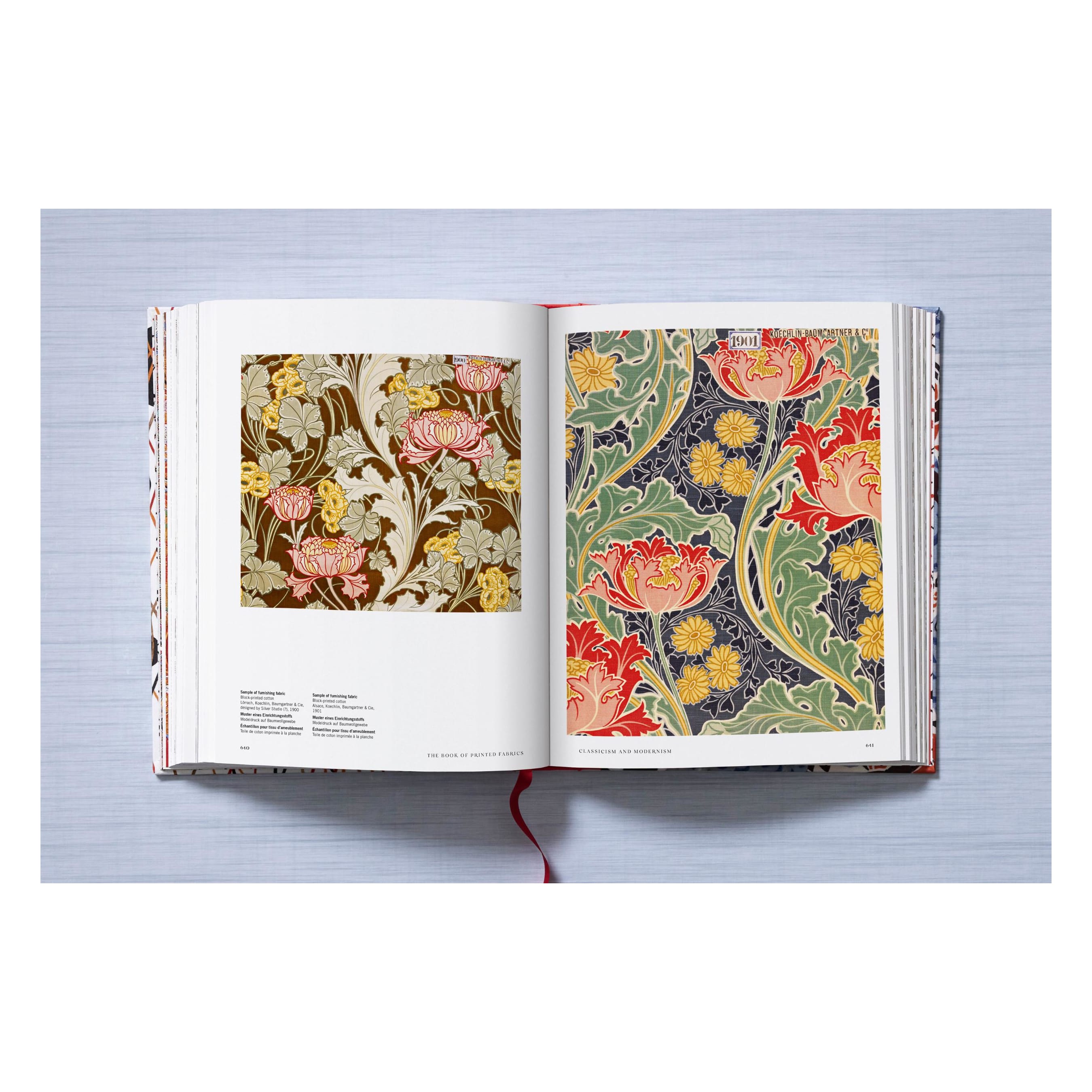 Printed Fabrics. From the 16th century until today (German, French, English)