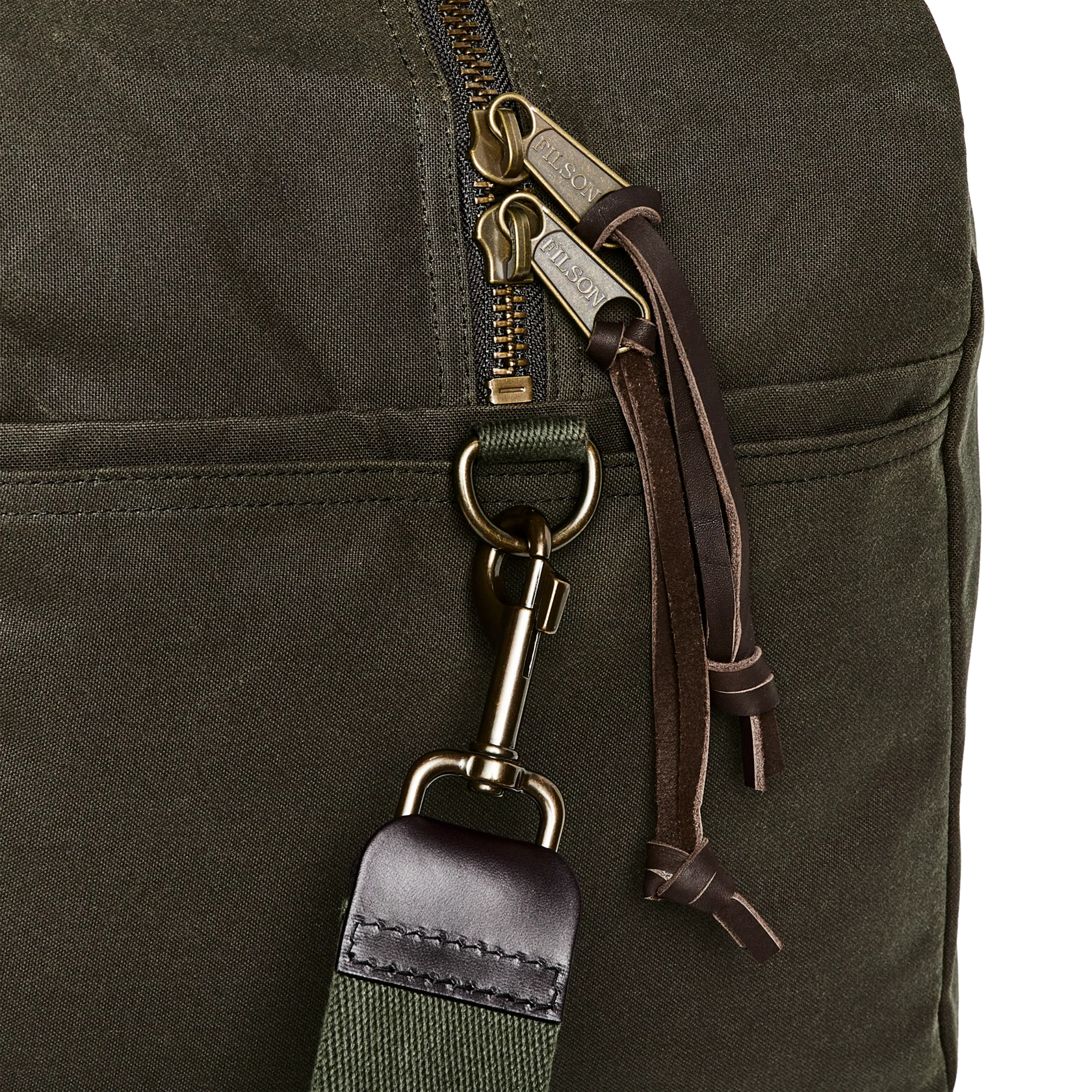 MEDIUM TIN CLOTH DUFFLE BAG - OTTER GREEN