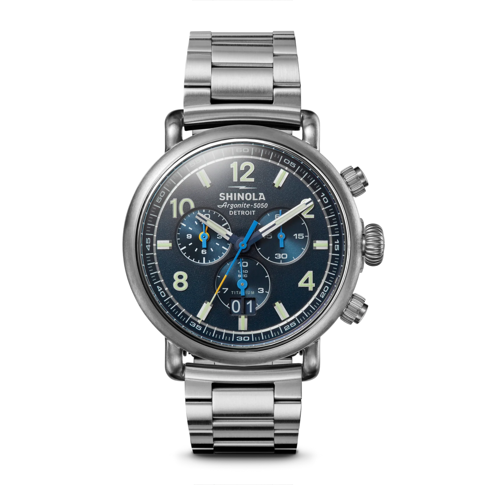 Runwell Chronograph West Wind Watch Gift Set with Additional Strap-Midnight Blue