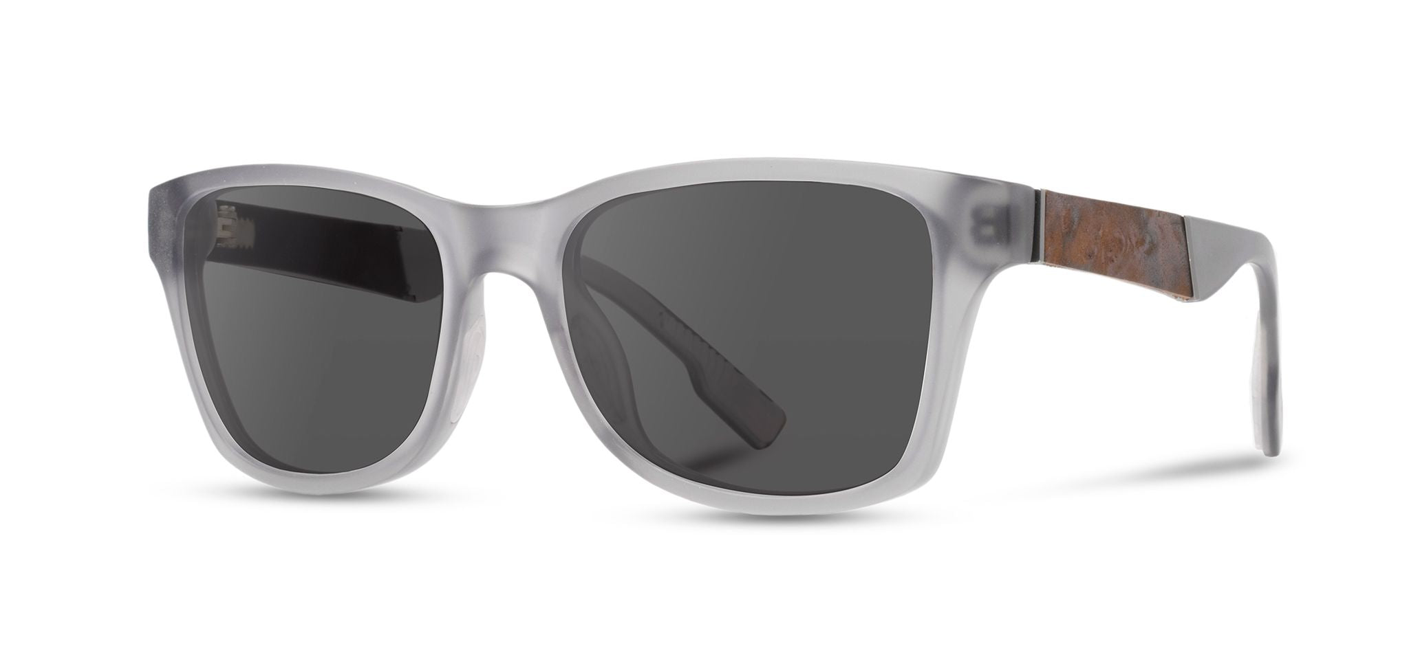 Canby ACTV: Matte Smoke // Elm Burl - Grey Polarized