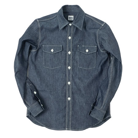 11.4 oz Indigo Double Weave Shirt