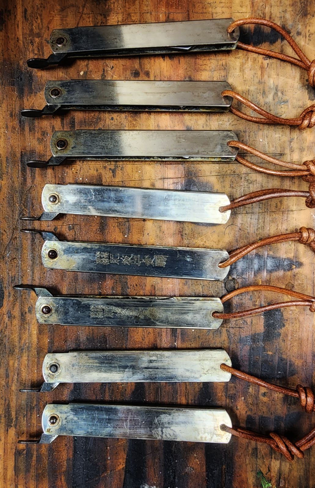 Large Silvered Higo Knife