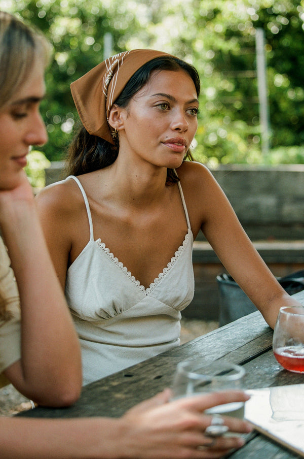 Under The Sun Bias Cut Maxi Dress