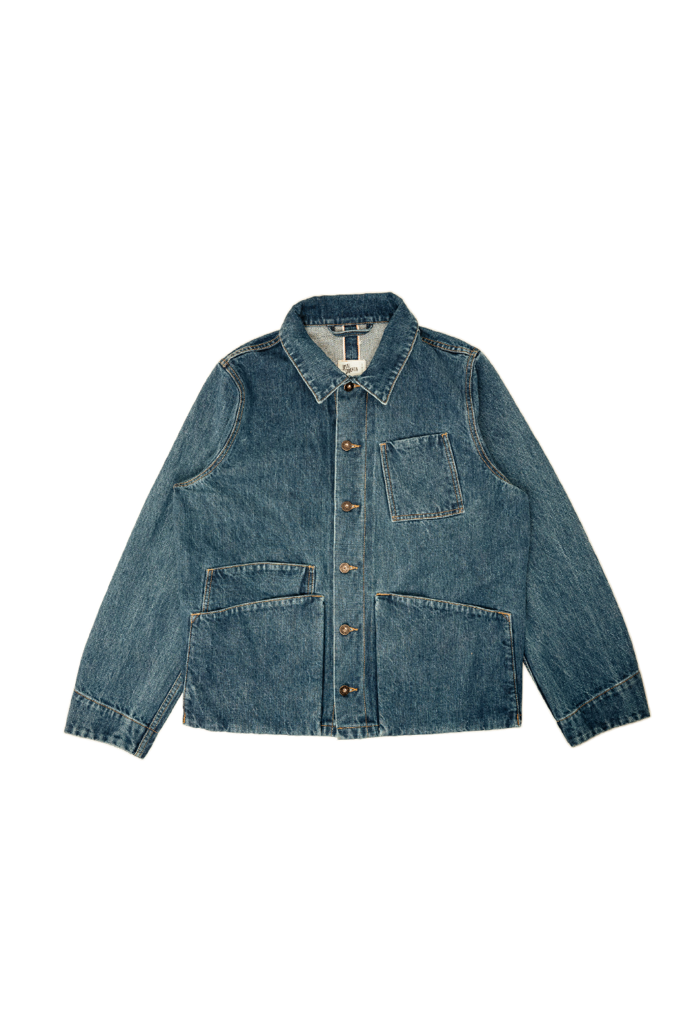 Amos Chore Coat - Stonewashed15oz Japanese Selvedge Denim