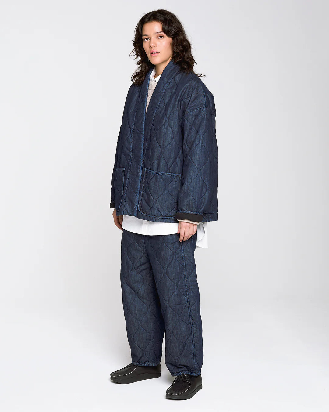 G.o.D Edo Jacket Quilted Denim Indigo