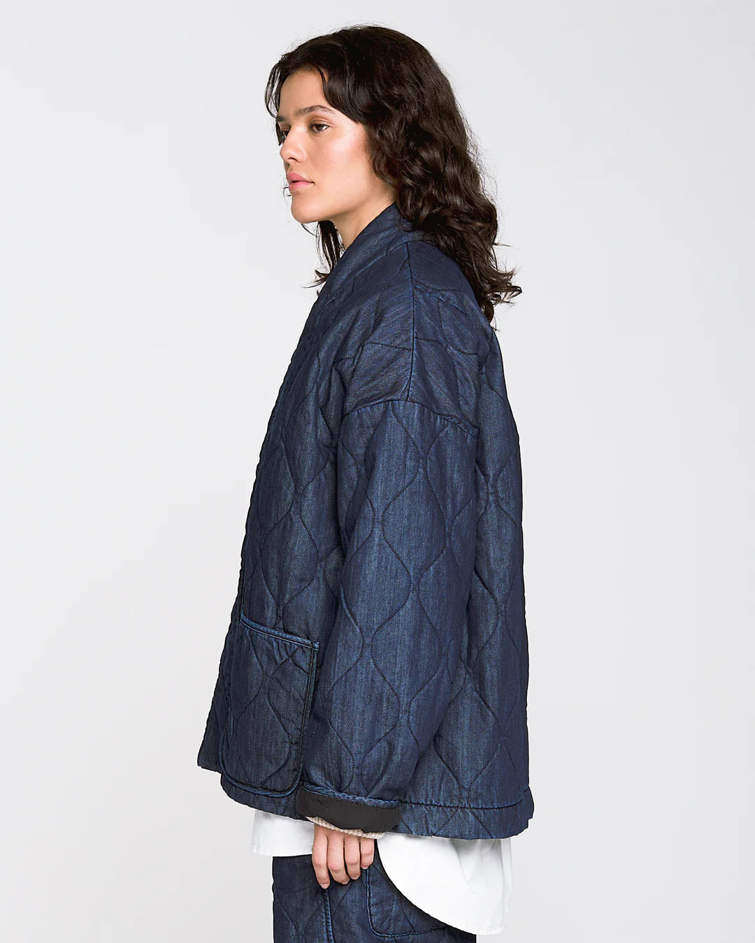 G.o.D Edo Jacket Quilted Denim Indigo